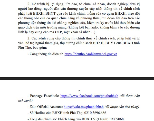 Bảo hiểm xã hội phát cảnh báo đặc biệt, người dân cần lưu ý- Ảnh 2.