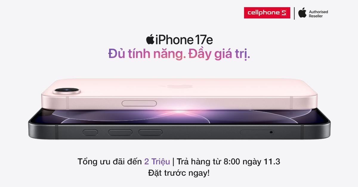 iPhone 17e mở bán tại Việt Nam, giá từ 17,9 triệu đồng - Ảnh 1.