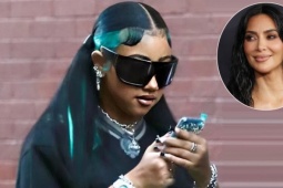 Con gái 12 tuổi của Kim Kardashian 'dát' đồ hiệu dạo phố