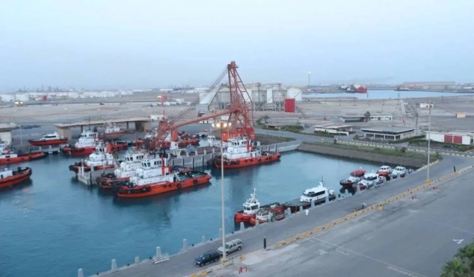 Cảng Công nghiệp Vua Fahd tại Yanbu. Ảnh: SPA