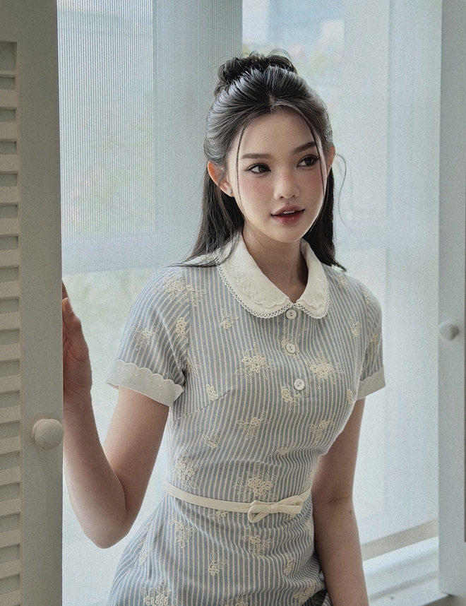 Chinh phục mọi phong cách cùng chiếc váy sơ mi thanh lịch- Ảnh 7.