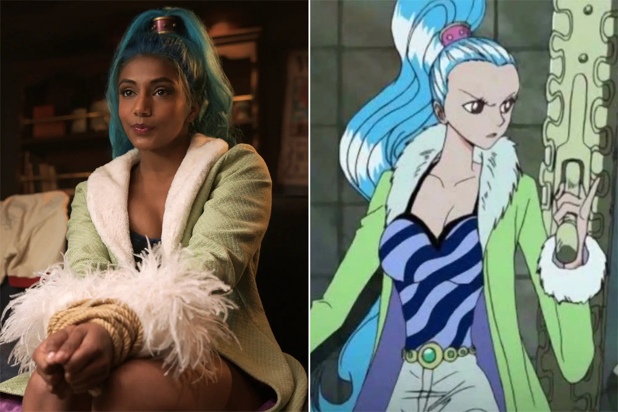 So kè nhan sắc dàn nhân vật One Piece mùa 2 với nguyên tác, một cái tên giống đến từng chân tơ kẽ tóc- Ảnh 9.