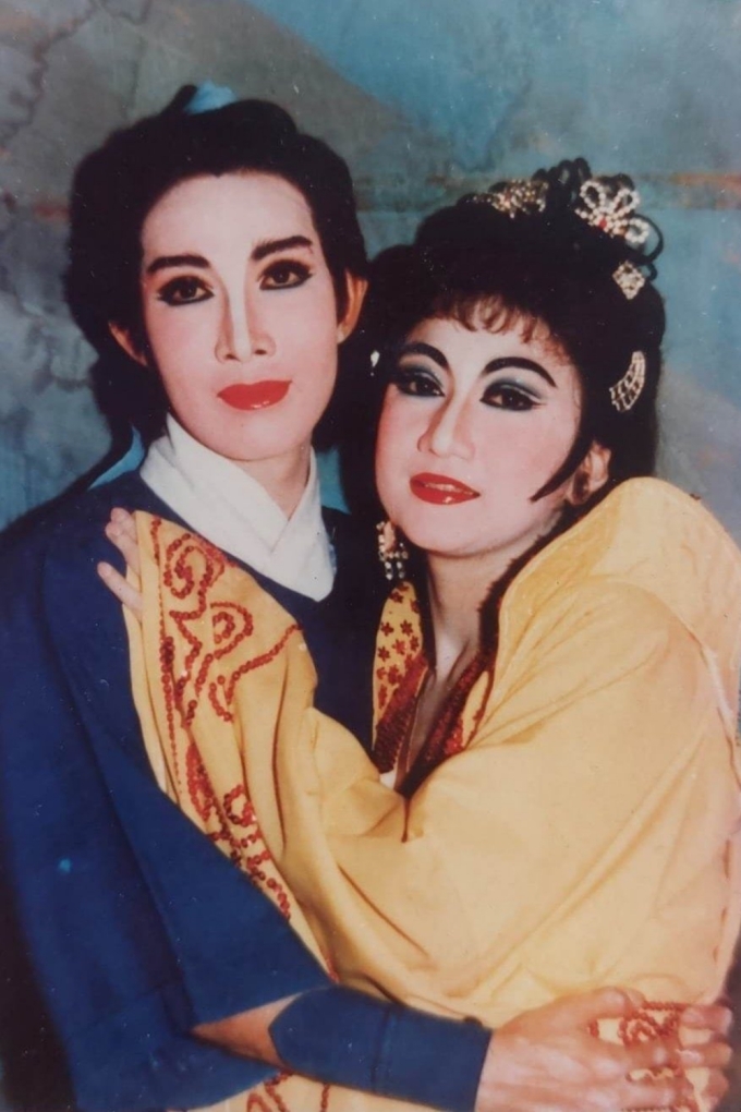 Nghệ sĩ Thanh Thanh Tâm bên Vũ Linh - ông hoàng Hồ Quảng. Ảnh: Nhân vật cung cấp