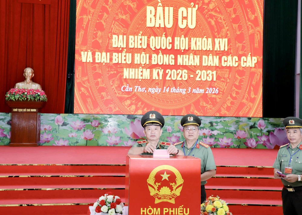 công an tp cần thơ,bầu cử,bỏ phiếu sớm, phường cái khế