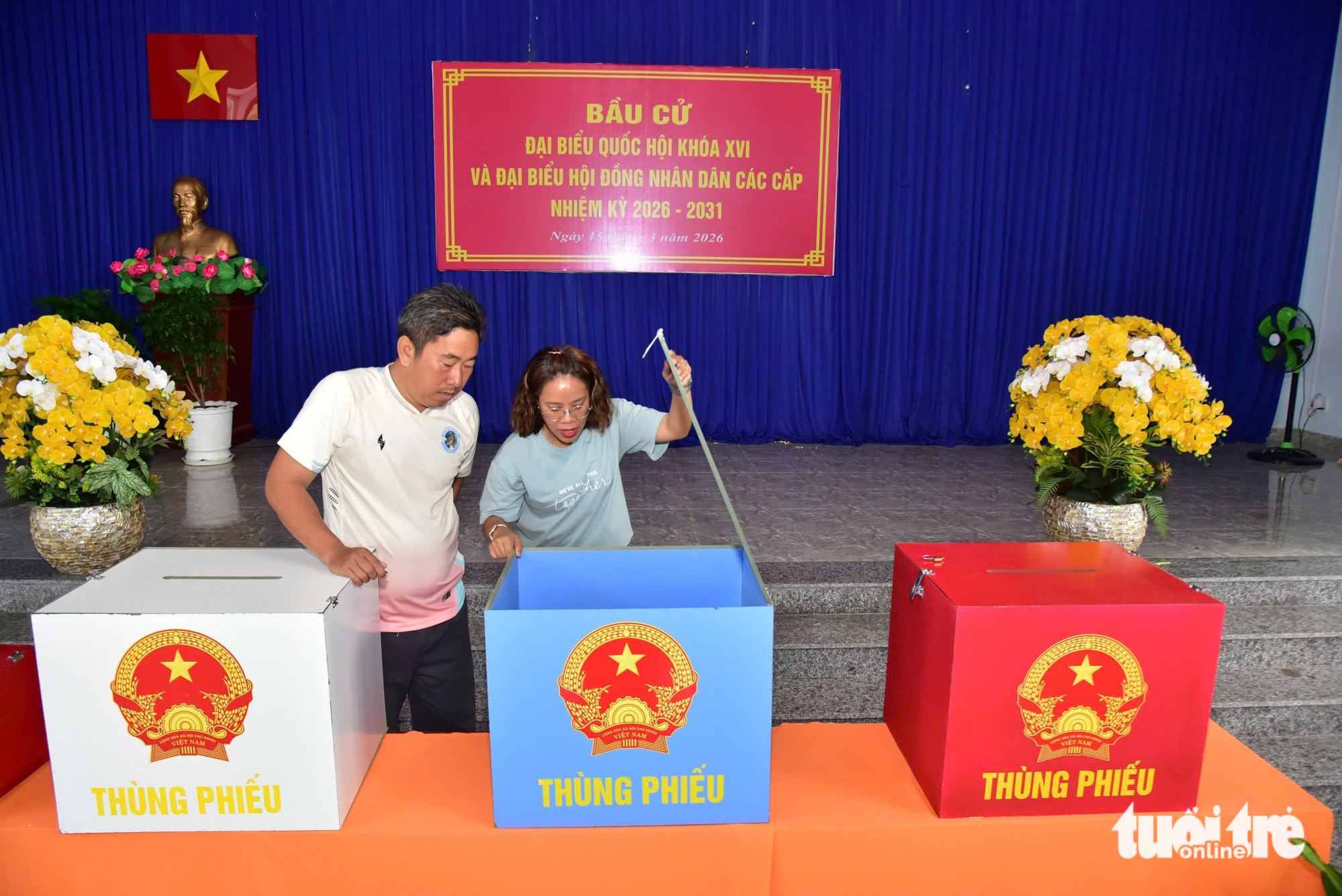 Xã đảo Thạnh An, TP.HCM rộn ràng không khí vận hành thử nghiệm bầu cử 3 bầu cử - Ảnh 3.