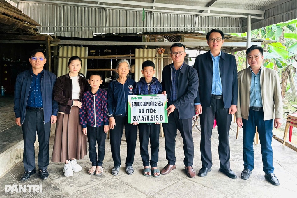 Hai anh em mồ côi bố ở Hà Tĩnh được giúp đỡ hơn 227 triệu đồng - 2