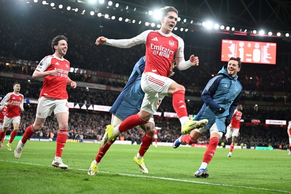 Phản ứng của HLV Mikel Arteta khi Arsenal đánh bại Everton - 1