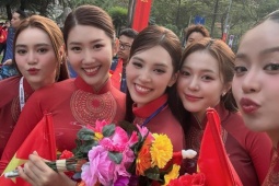 Dàn Hoa hậu chia sẻ cảm xúc sau khi tham gia lễ diễu binh, diễu hành dịp Đại lễ 30/4