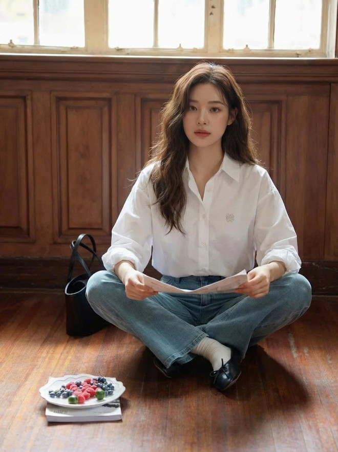 Mặc sơ mi suốt tuần vẫn đẹp nhờ công thức phối đồ thanh lịch- Ảnh 5. Mặc sơ mi suốt tuần vẫn đẹp nhờ công thức phối đồ thanh lịch- Ảnh 5.