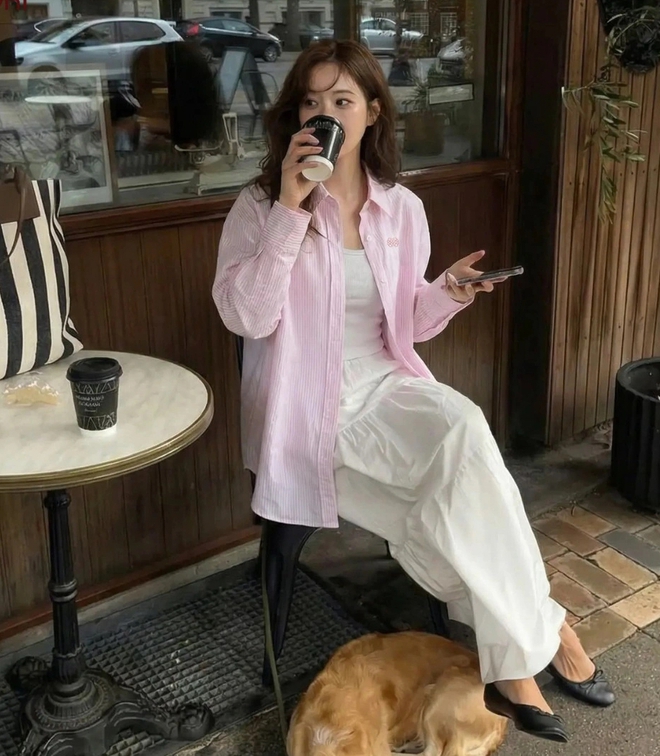 Mặc sơ mi suốt tuần vẫn đẹp nhờ công thức phối đồ thanh lịch- Ảnh 11. Mặc sơ mi suốt tuần vẫn đẹp nhờ công thức phối đồ thanh lịch- Ảnh 11.