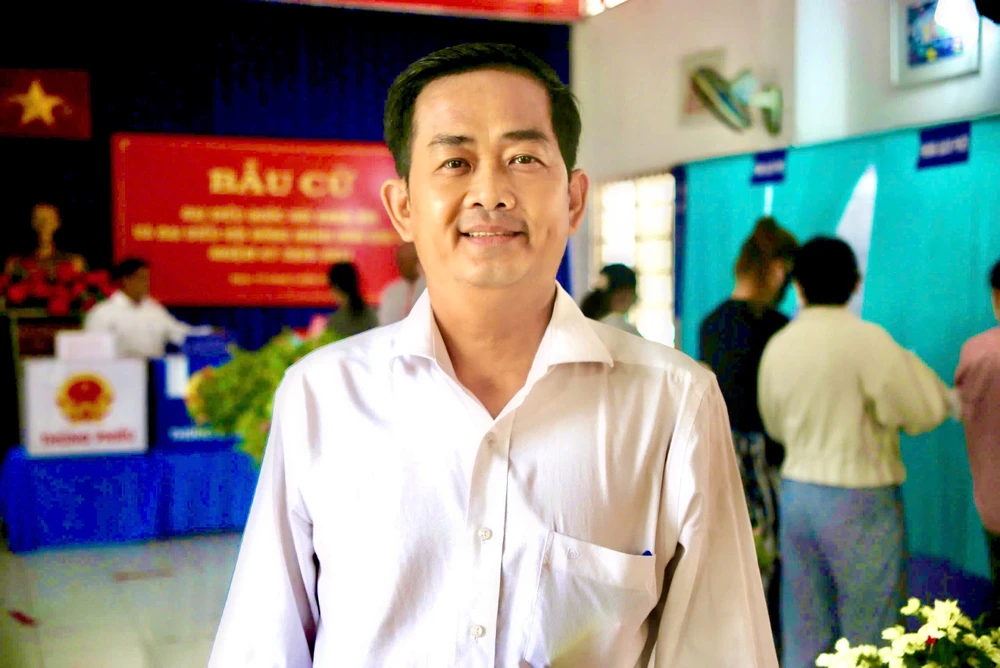 Ông Phạm Đức Sơn, Phó Bí thư Thường trực Đảng ủy phường Linh Xuân. Ảnh: PHẠM HẢI z7622136073685_5b8d4e53db44da187684171e1dfca200.jpg