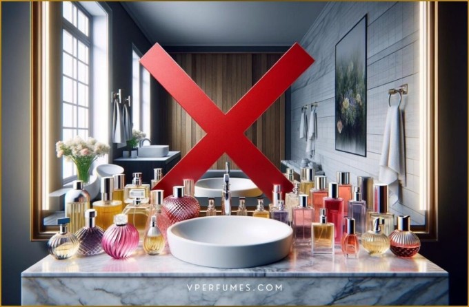 Phòng tắm là nơi kém lý tưởng cho nước hoa vì có độ ẩm cao lại thường xuyên thay đổi nhiệt độ.