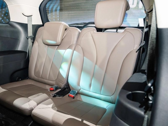 Hàng ghế 3 trên BYD M6. Ảnh: BYD