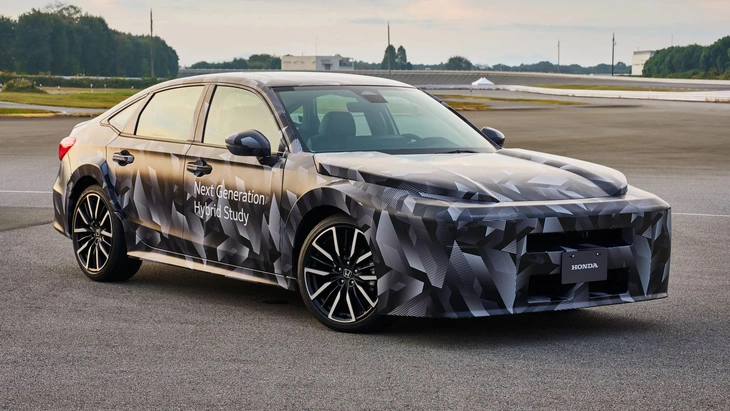Honda Civic thế hệ mới lộ diện: Máy hybrid mới, lái như xe thể thao dù dùng hộp số CVT 4 Honda Civic - Ảnh 4.