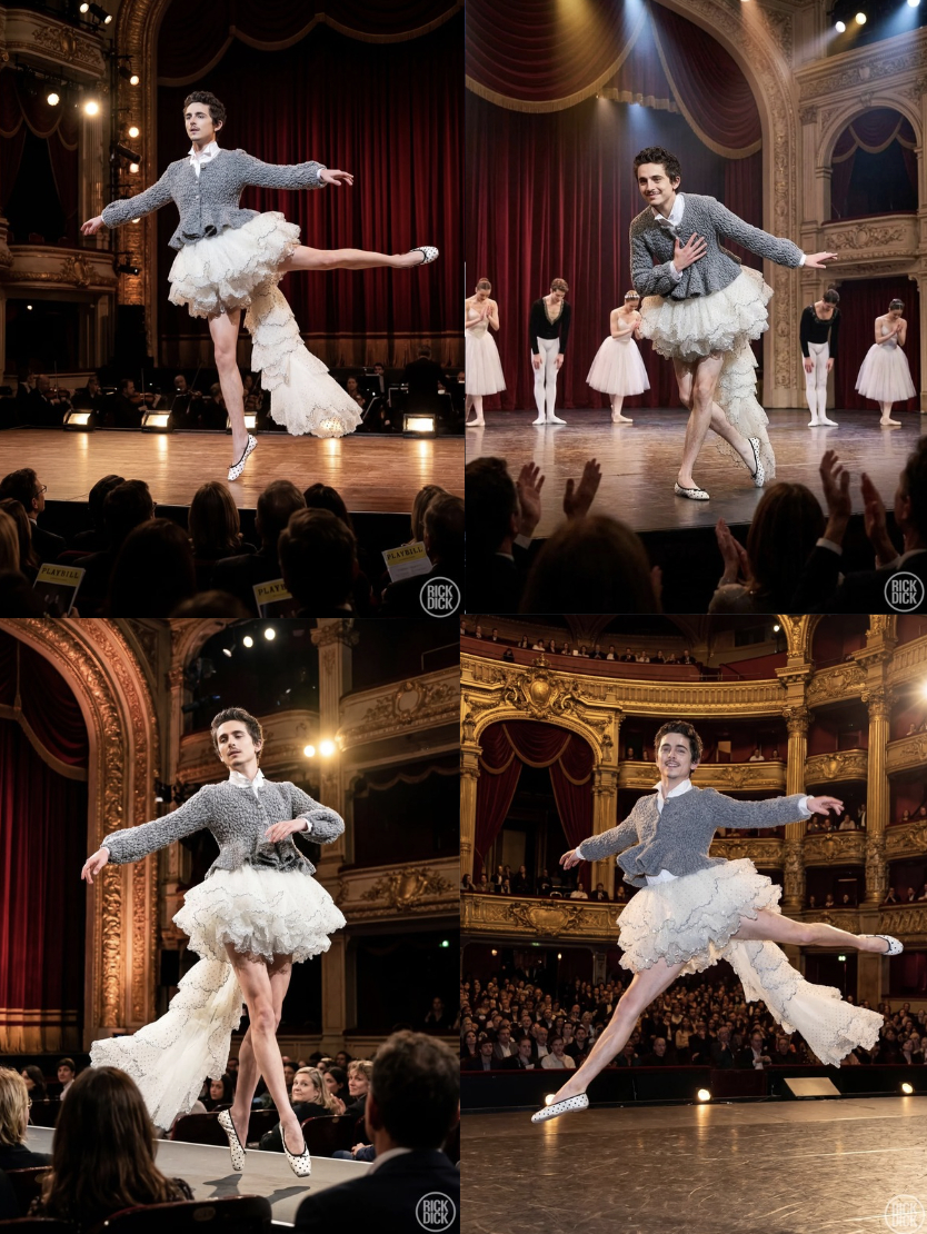 Đang bảnh trai cạnh Kylie Jenner, Timothée Chalamet bỗng mặc váy múa ballet tưng bừng, chuyện gì đây?- Ảnh 4.