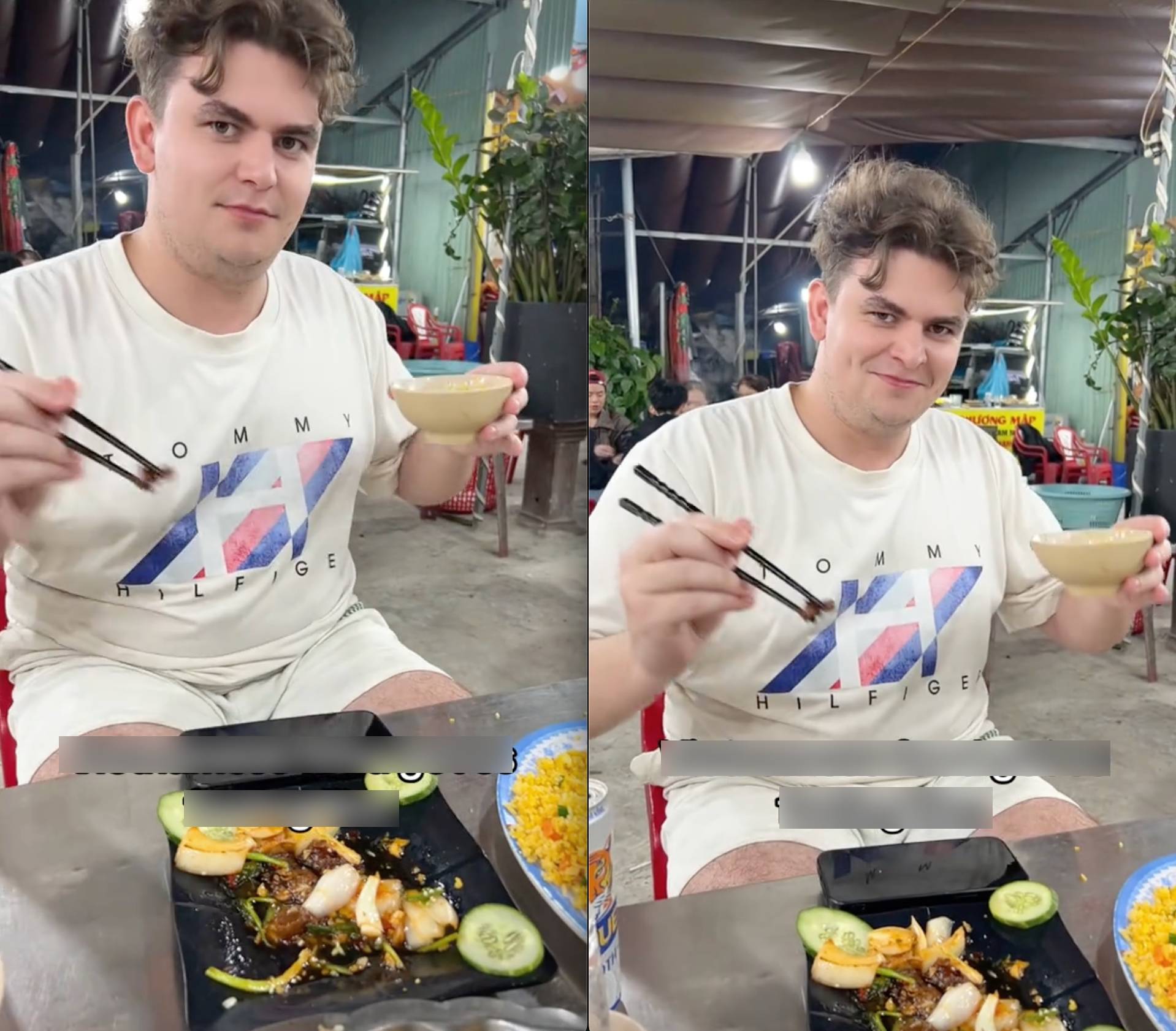 Đi ăn lúc 2h sáng, 3 vị khách Tây phản ứng đầy hài hước trong quán bình dân ở Việt Nam- Ảnh 2.