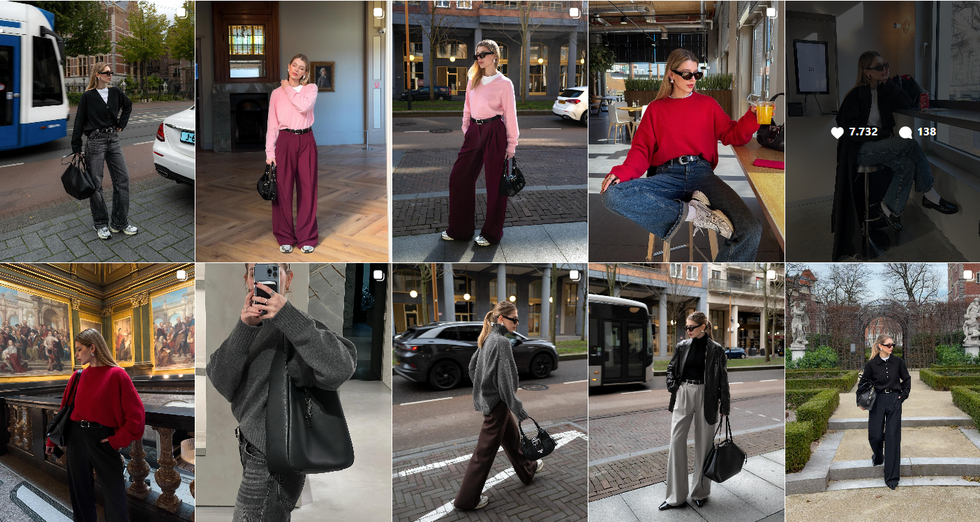 Fashion blogger mặc đồ basic mà 