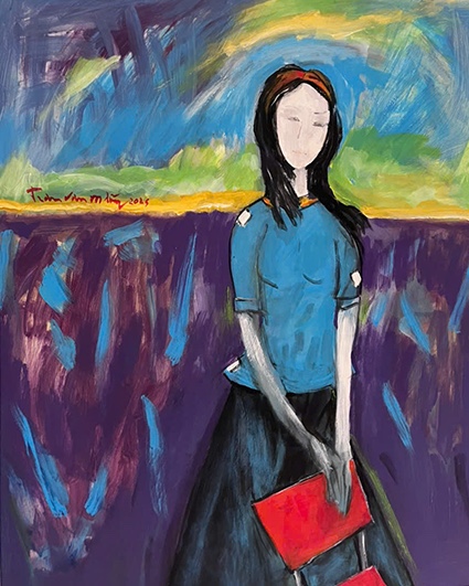 Ký ức 'Vọng' đầy cảm xúc của họa sĩ, kỷ lục gia Việt Nam Trần Văn Mãng - Ảnh 2.