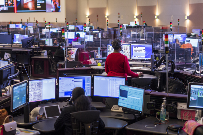 Trung tâm điều phối 911 ở Chicago. Ảnh: Chicago GOV