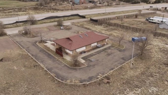 Nhà kho bị bỏ hoang của Nhà tang lễ Return to Nature, hiện trường vụ án. Ảnh:9News