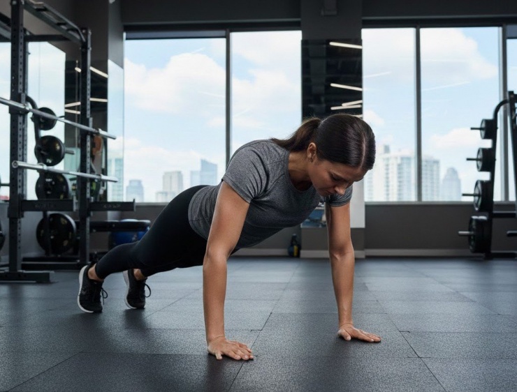 Chống đẩy đúng cách cũng có thể giúp giảm cân hiệu quả.