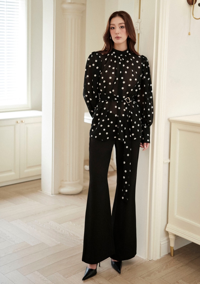 Bí quyết diện họa tiết chấm bi sang mà không sến- Ảnh 9.