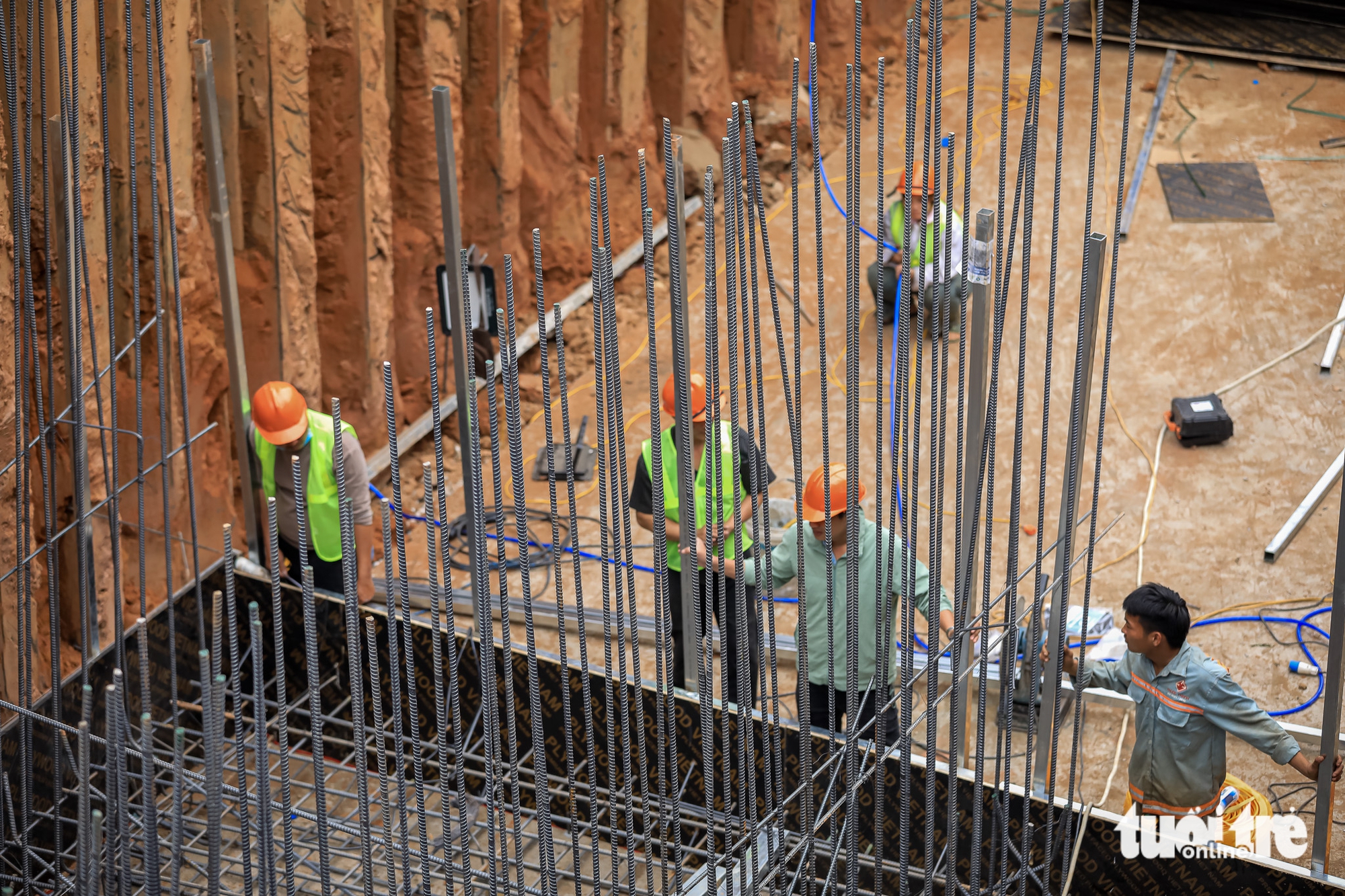 Cận cảnh loạt 'đại công trường' các dự án chống ngập ở Hà Nội đang hối hả thi công - Ảnh 11.