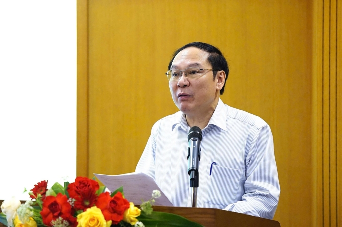 Ông Lê Công Thành nói tại hội thảo, ngày 18/3. Ảnh: Cục KTTV