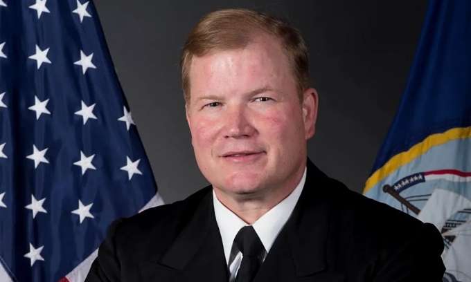 Chuẩn đô đốc Mỹ Mark Montgomery. Ảnh: The Times