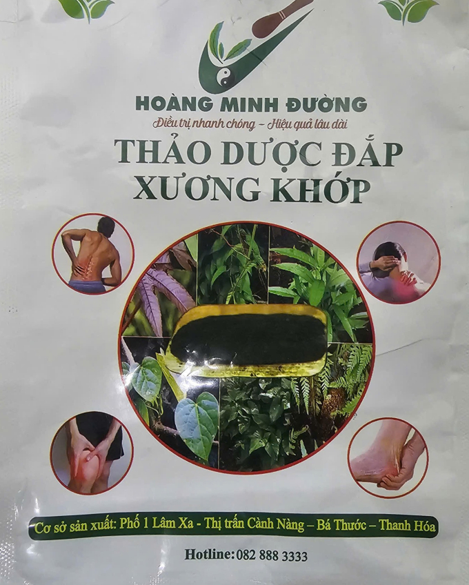 Bài thuốc thảo dược xương khớp được rao bán rầm rộ trên mạng. Ảnh: Lam Sơn