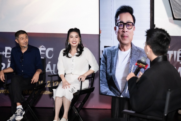 Ca sĩ Miu Lê tuổi 35 ngày càng gợi cảm 4 Từ Mỹ, Vân Sơn chia sẻ trực tuyến về vai diễn.