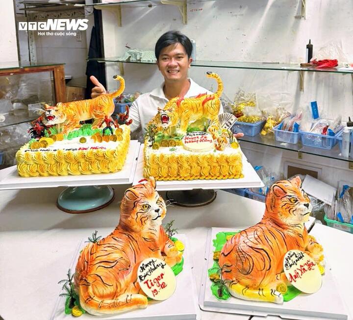 ‘Thổi hồn’ 12 con giáp lên bánh kem, chàng trai khiến dân mạng trầm trồ- Ảnh 3.