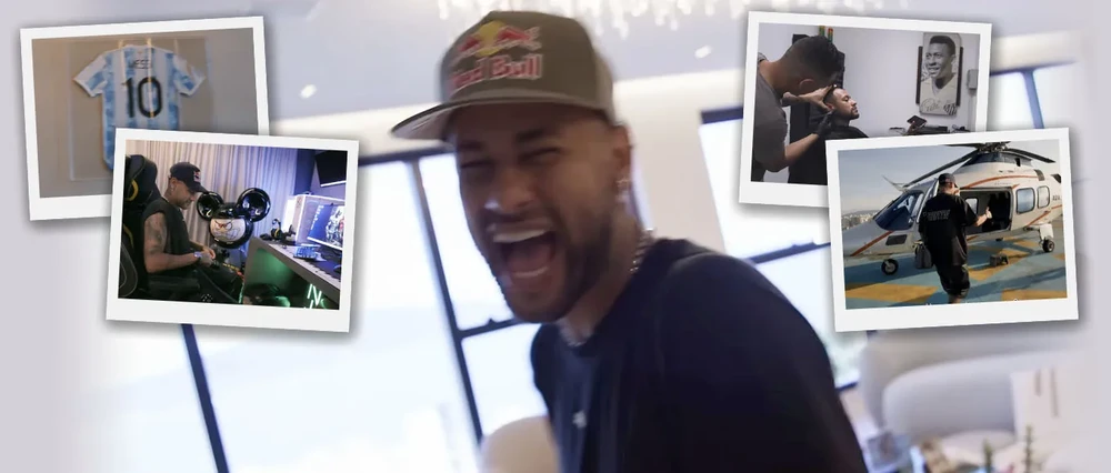 Neymar có những thước phim đáng chú ý về cuộc sống của mình trong 48 giờ. ẢNH: YOUTUBE NEYMAR neymar-brazil-1.jpg