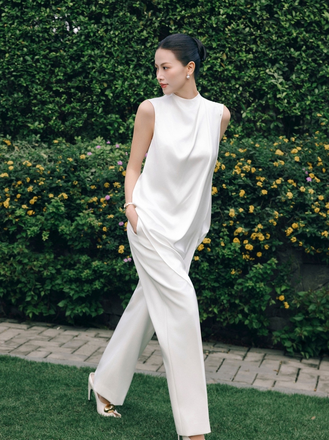 Màu be, đen và trắng qua những công thức phối đồ thanh lịch- Ảnh 4. Màu be, đen và trắng qua những công thức phối đồ thanh lịch- Ảnh 4.