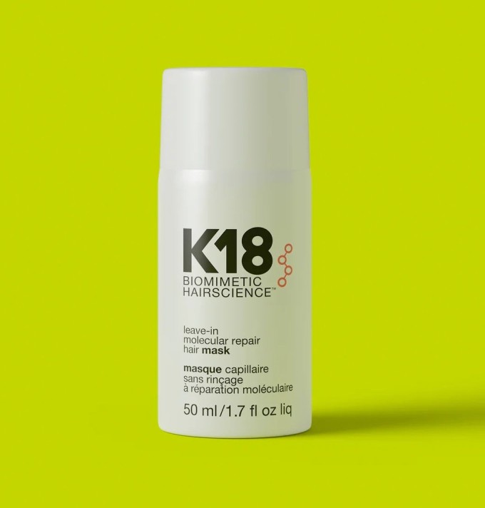 K18 Leave In Molecular Repair Hair Mask.