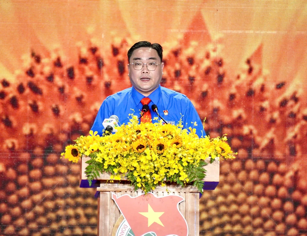 Anh Ngô Minh Hải, Bí thư Thành đoàn, Chủ tịch Hội Liên hiệp Thanh niên Việt Nam TP.HCM. Ảnh: HẢI NHI Hồ Hảo Hớn (1).jpg