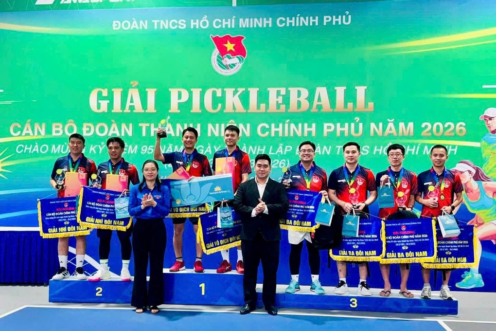 Sôi nổi giải Pickleball cán bộ Đoàn Thanh niên Chính phủ - 3