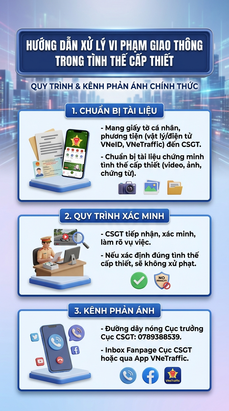 Cục CSGT hướng dẫn cách 