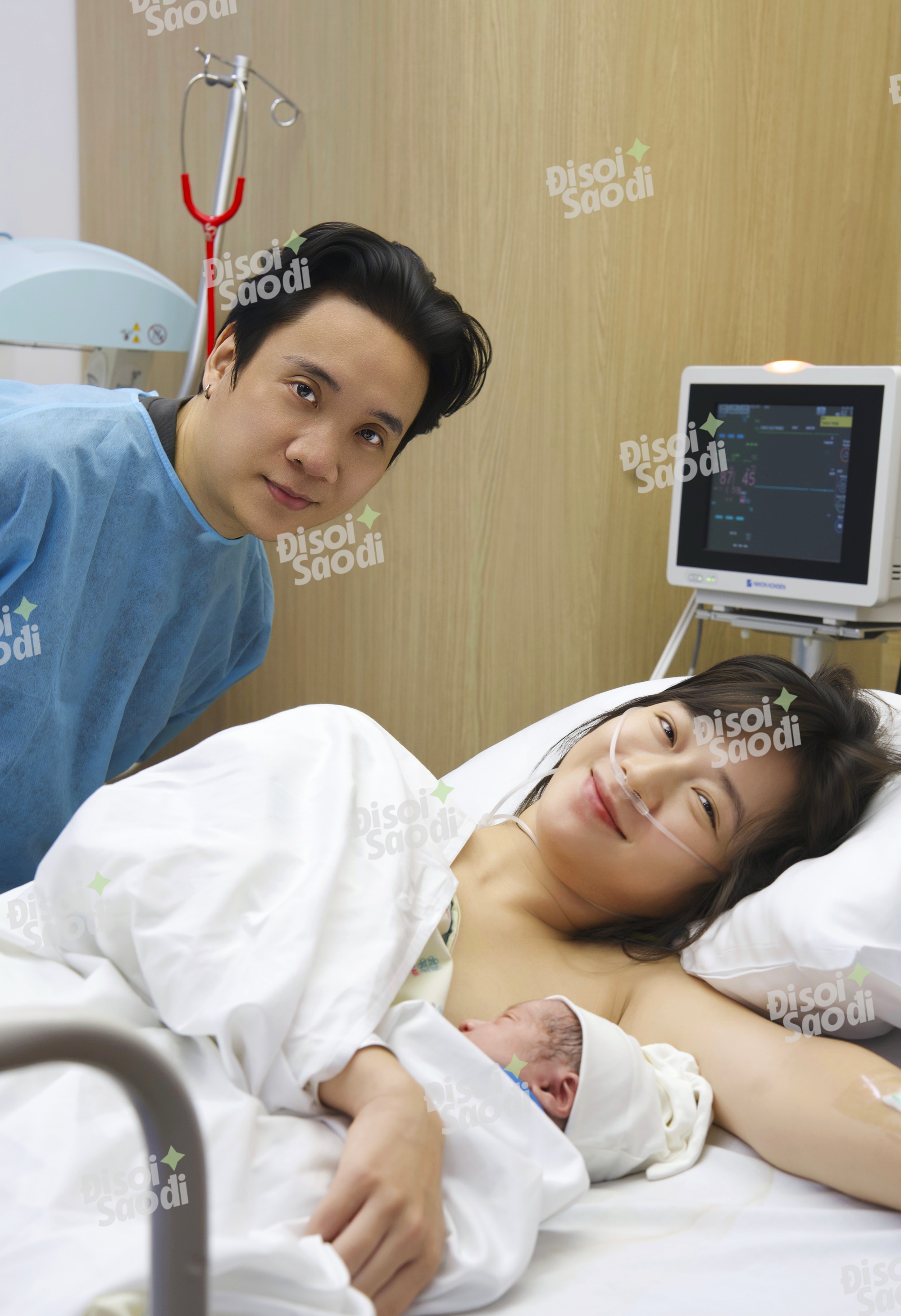 Dù ngoài kia có bão tố gì, thì đây là gia đình JustaTee - Trâm Anh bên cạnh bé thứ 3 vừa sinh!- Ảnh 2.