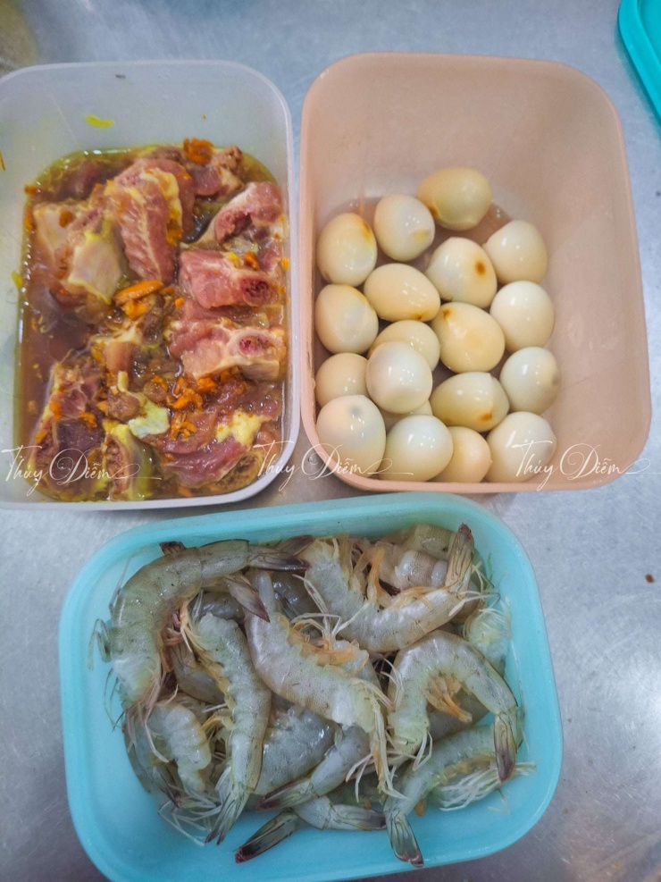 Nguyên liệu nấu mì Quảng