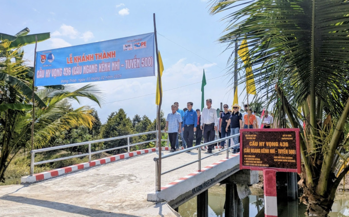 Cầu Hy Vọng 436 khánh thành tại Đồng Tháp.