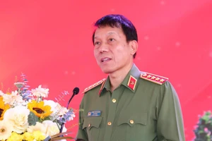 Đại tướng Lương Tam Quang dự lễ khởi công dự án doanh trại đóng quân Công an Thanh Hóa