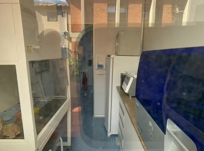 Phòng thí nghiệm Virus học thuộc Viện Sinh học, Đại học Unicamp. Ảnh: Estevão Mamédio/g1