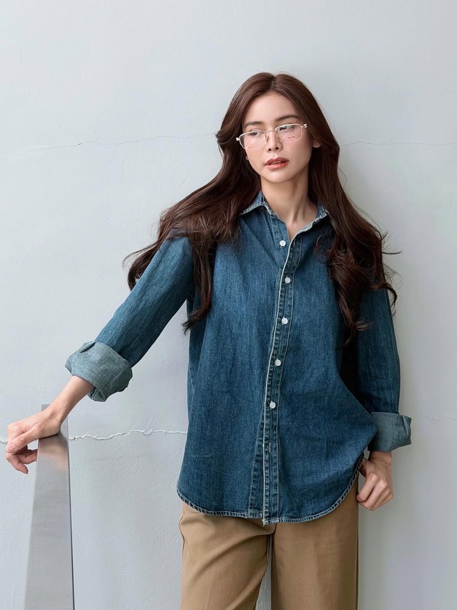 Phối đồ mùa hè thật năng động cùng áo sơ mi denim 5 Phối đồ mùa hè thật năng động cùng áo sơ mi denim - Ảnh 5.