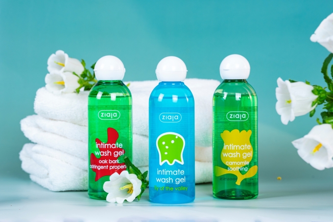 Dòng dung dịch vệ sinh Ziaja Intimate Wash Gel. Ảnh: Ziaja