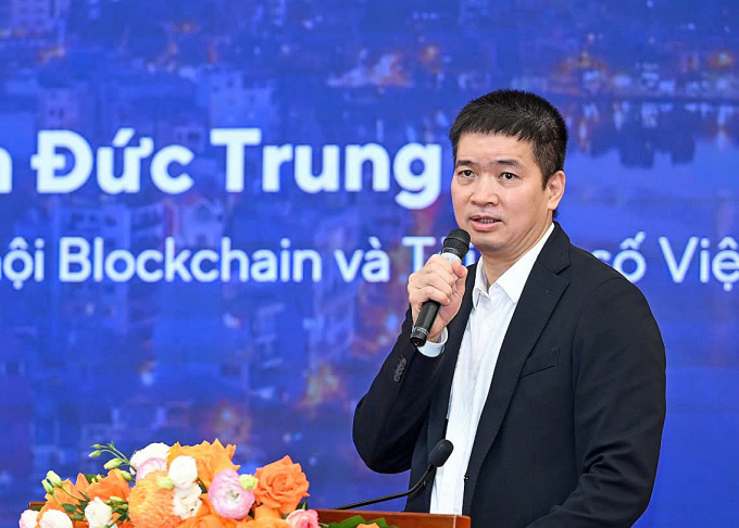 Chủ tịch Hiệp hội Blockchain và Tài sản số Việt Nam - Phan Đức Trung. Ảnh: Minh Sơn