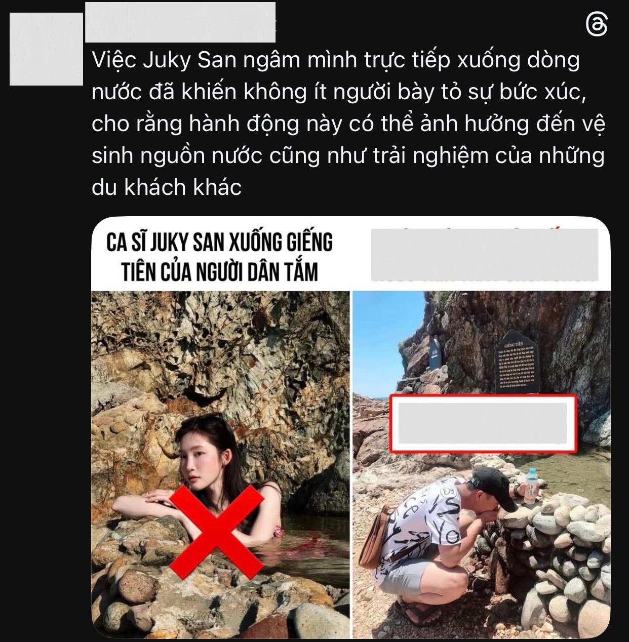 Gây phẫn nộ vì mặc bikini tắm Giếng Tiên, Juky San lên tiếng- Ảnh 4.