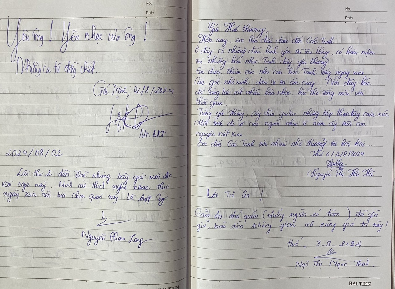 Xúc động những dòng lưu bút nhớ nhạc sĩ Trịnh Công Sơn nơi Gác Trịnh- Ảnh 11.