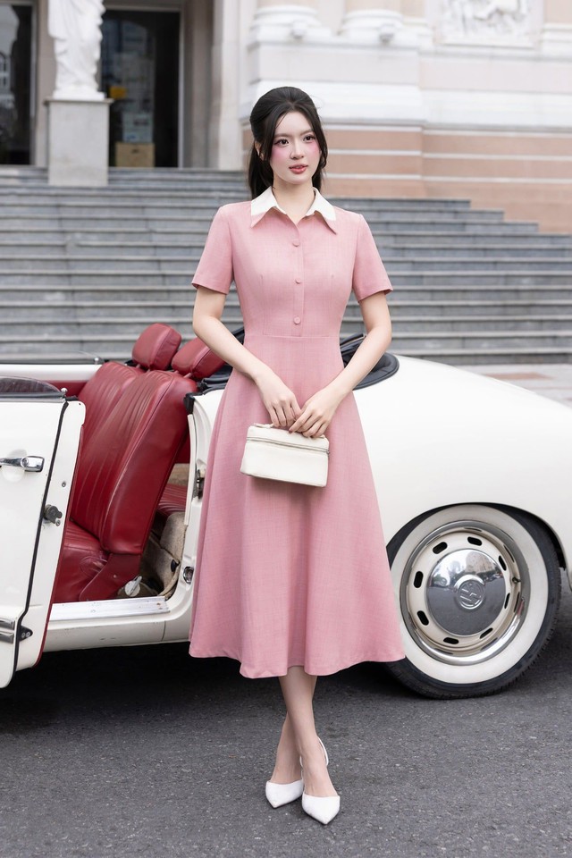 Đơn giản mà đẹp, sang với váy sơ mi họa tiết - Ảnh 7.