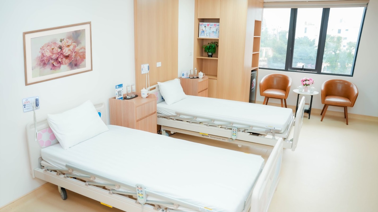 Không gian nội trú được thiết kế theo hướng tiện nghi, riêng tư